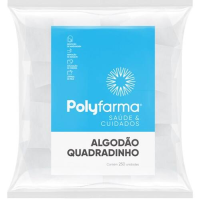 imagem de Algodão Quadradinho Polyfarma 250un